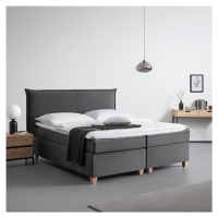 Manželská boxspring postel RINA, 180x200, šedá