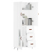 vidaXL Skříň highboard bílá 69,5 x 34 x 180 cm kompozitní dřevo