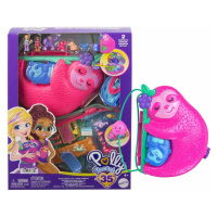 Polly pocket pidi pocketková kabelka rodina lenochodů, mattel hrd40