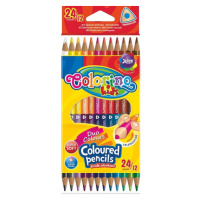 Oboustranné trojhranné pastelky Colorino - 24 barev / 12 pastelek