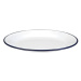 Smaltovaný talíř mělký 22sm modrý okraj - Ibili