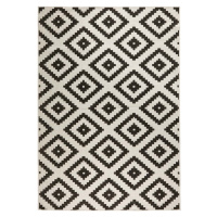 Černo-krémový venkovní koberec NORTHRUGS Malta, 160 x 230 cm