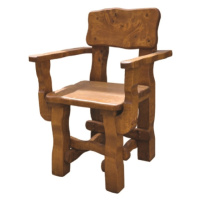 CROC zahradní židle s opěradly, barva teak