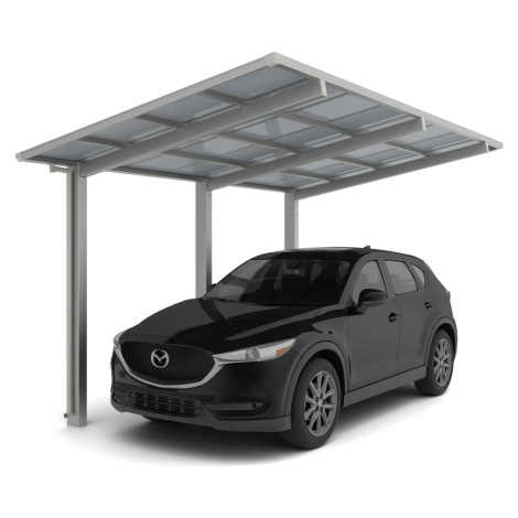 Ximax Alu přístřešek na auto Linea Typ 110 Typ 2450 XS vzhled oceli 243 x 495 cm