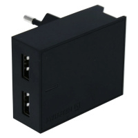 SWISSTEN Adaptér 230V/3A 2xUSB + USB-C kabel 1,2m
