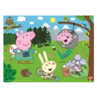 Prasátko Peppa v přírodě - puzzle z kategorie 15 - 60 dílků