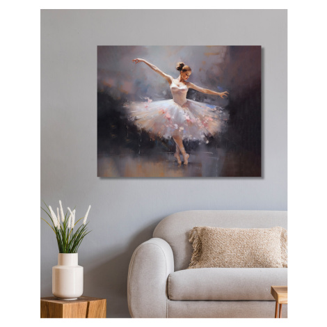 Obrazy na stěnu - Elegantní baletka Rozměr: 80x100 cm, Rámování: vypnuté plátno na rám