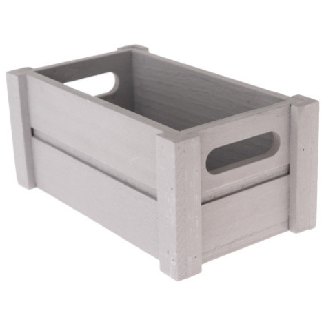 Úložný box dřevěný šedý, 21,5x12,5x9,5 cm Asko