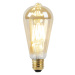 E27 LED lampa ST64 stmívaná do teplého zlata 8W 806 lm 2000-2700K