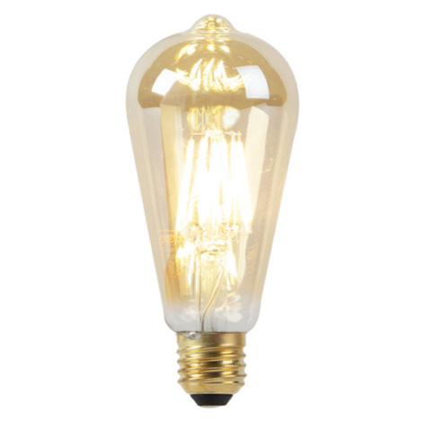 E27 LED lampa ST64 stmívaná do teplého zlata 8W 806 lm 2000-2700K LUEDD