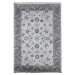 Diamond Carpets koberce Ručně vázaný kusový koberec Diamond DC-USHAK silver/black - 140x200 cm