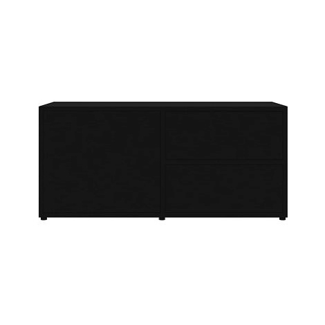 TV stolek černý 80x34x36 cm dřevotříska SHUMEE
