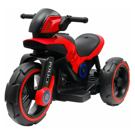 Baby Mix Dětská elektrická motorka Police červená, 100 x 50 x 61 cm