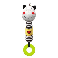 BABYONO - Plyšová pískací hračka s kousátkem zebra Zack
