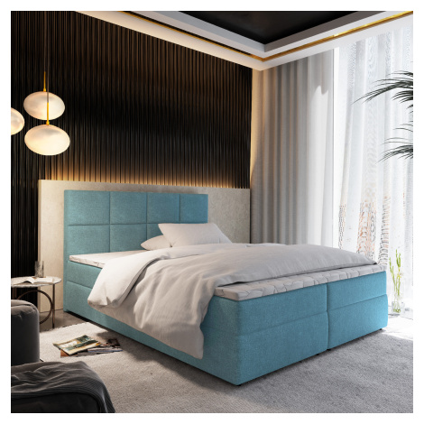 MSL Kontinentální čalouněná postel LENKA (160 x 200 cm) Barva látky: COSMIC 05