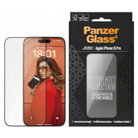 Tvrzené sklo na mobil pro iPhone 15 Pro, PanzerGlass s aplikátorem