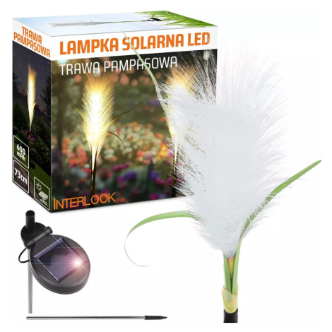 FLD-04-W | LED solární zahradní lampa Pampas Grass | 73 cm, 600 mAh Interlook