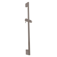 SLEZAK-RAV Sprchová tyč s posuvným držákem metal grey kartáčovaná, Barva: METAL GREY kartáčovaná