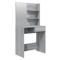 Shumee Toaletní stolek se zrcadlem šedý sonoma 74,5 × 40 × 141 cm
