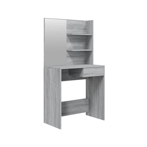Shumee Toaletní stolek se zrcadlem šedý sonoma 74,5 × 40 × 141 cm