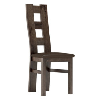 Čalouněná židle ACHAO, jasan tmavý/tmavě hnědá