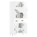 vidaXL Skříň highboard lesklá bílá 69,5 x 34 x 180 cm kompozitní dřevo