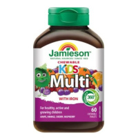 Jamieson Multi Kids multivitamínové tablety na cmúľanie pro děti 60tbl.