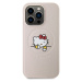 Hello Kitty PU Kitty Asleep Logo MagSafe Kryt iPhone 15 Pro růžový