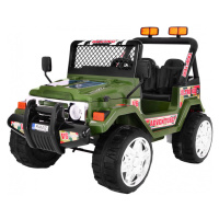 HračkyZaDobréKačky Elektrické autíčko Jeep Raptor, EVA kola, 2.4GHz zelené