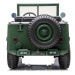 Mamido Dětský elektrický Jeep Willys 4x4 třímístný zelený