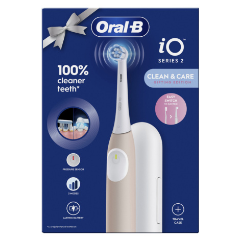ORAL-B iO 2 Elektrický kartáček světle růžový + cestovní pouzdro