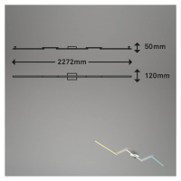 Briloner Stropní svítidlo LED B smart, stmívatelné CCT, 227 x 12 cm