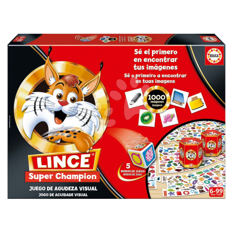 Společenská hra Lince Super Champion Educa 1000 obrázků španělsky od 6 let