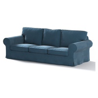 Dekoria Potah na pohovku IKEA Ektorp 3-místná rozkládací, NOVÝ MODEL 2013, staroněmecká modrá, E