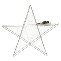 Dekoria Dekorace Shining Star 58cm, 58 x 8 x 58 cm