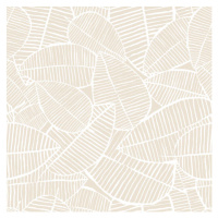 Ilustrace Vector seamless watercolor leaves pattern. Beige, Betelgejze, 40 × 40 cm