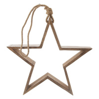 Dřevěná dekorace Hvězda MANGO