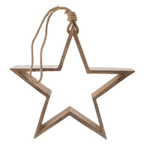 Dřevěná dekorace Hvězda MANGO Orion