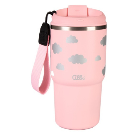 Růžový termohrnek Deluxe 500 ml Albi
