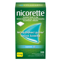 Nicorette Icemint 4mg léčivá žvýkací guma 105 žvýkaček