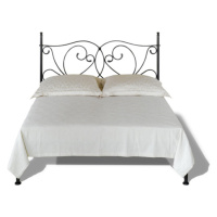 Kovová postel Galicia kanape Rozměr: 160x200 cm, barva kovu: 6A šedá zlatá pat.