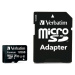 VERBATIM MicroSDXC Premium karta 128GB + SD adaptér
