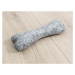 Ocelově šedá zvířecí vlněná hračka ve tvaru kosti Wooldot Pet Bones, délka 22 cm