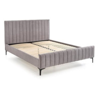 Halmar Čalouněná postel Francesca, 160 × 200, šedá, látka/kov