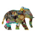 Mudpuppy Puzzle Africké safari ve tvaru slona 300 dílků