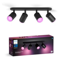 Philips Philips - LED RGBW Stmívatelné bodové svítidlo Hue FUGATO 4xGU10/4,2W/230V černá