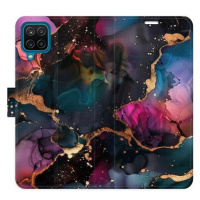 iSaprio Flip pouzdro Dark Marble pro Samsung Galaxy A12