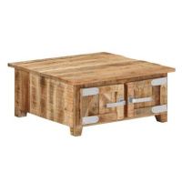 SHUMEE Konferenční stolek 67 × 67 × 30 cm masivní mangovníkové dřevo, 328308