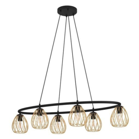 Závěsné osvětlení Eglo JAZMINIA 1 mosaz 390092