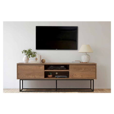 Sofahouse Designový TV stolek Balwina II 140 cm vzor ořech